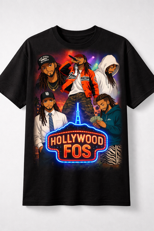 Hollywood Fos Neon Collage Tee