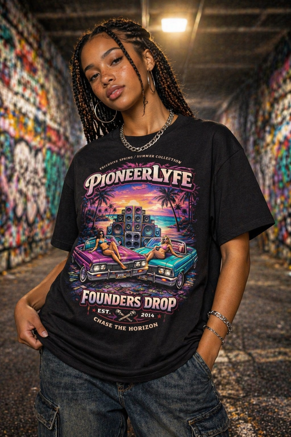 Founders Drop Horizon Lowrider Tee