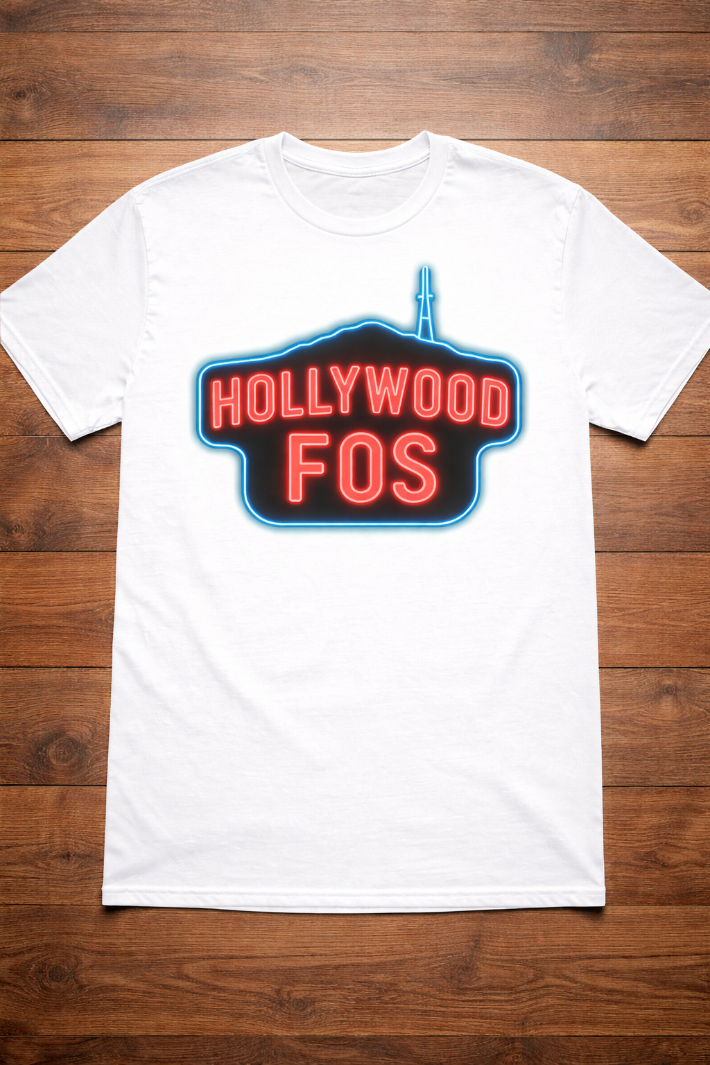 Hollywood Fos Neon Logo Tee