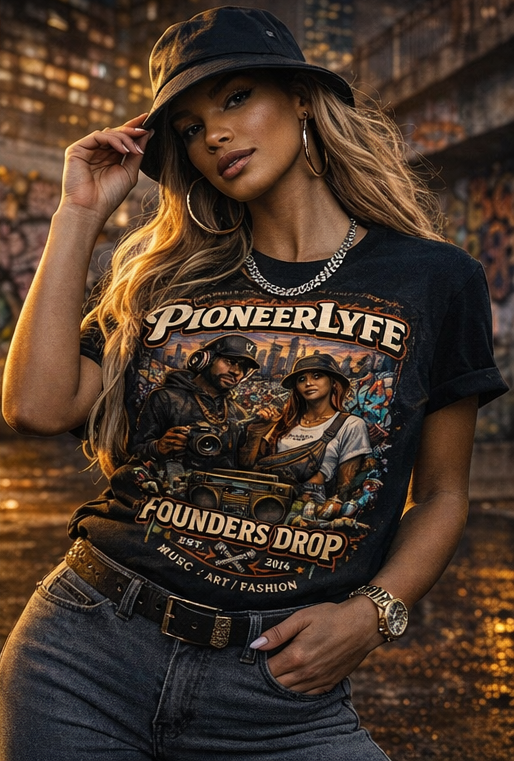 Founder’s Drop – Music • Art • Fashion Tee