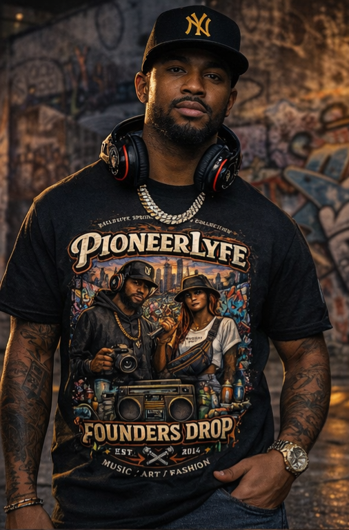 Founder’s Drop – Music • Art • Fashion Tee