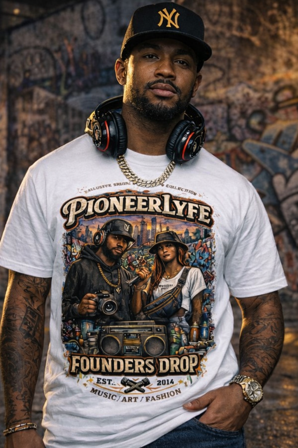 Founder’s Drop – Music • Art • Fashion Tee