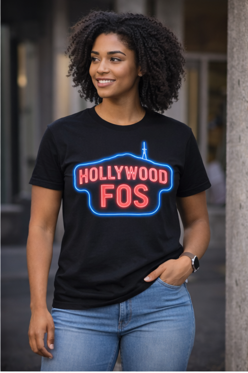 Hollywood Fos Neon Logo Tee